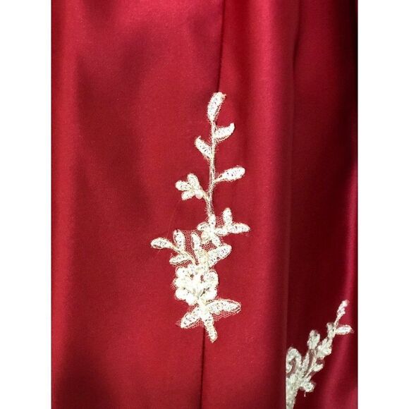 Formal Christmas Party Dress Gown White Red Girls Size 10 - Picture 4 of 6